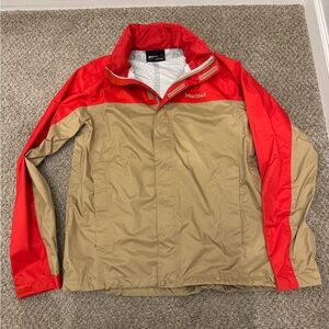 Marmot Precip Eco men's trekking jacket red-brown